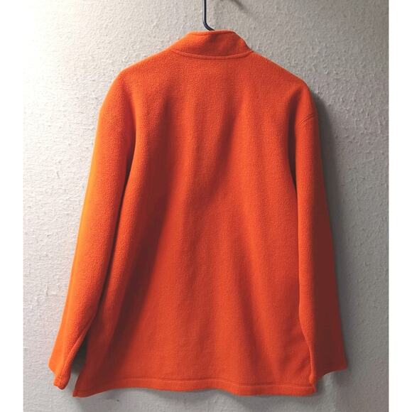 Aeropostale Aero-Tec Men's Med Vtg Orange Fleece Pullover Sweater Gorpcore - Picture 5 of 5